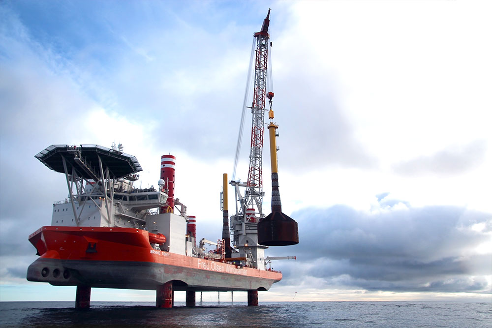 Met mast installations in the North Sea